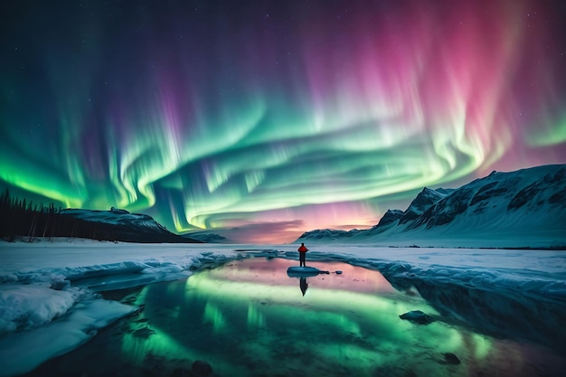 Aurora Borealis z sfery cyfrowej