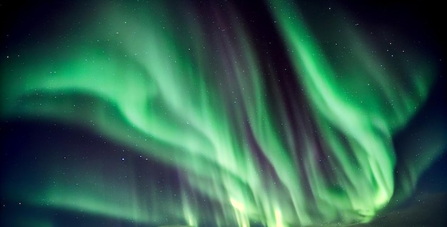Aurora borealis zorza polarna z gwiaździstym blaskiem na nocnym niebie