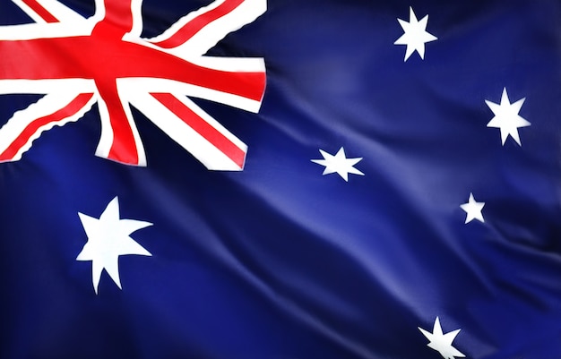 Australia macha flagą