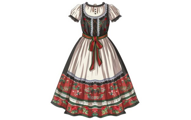 Zdjęcie austriacka ilustracja tracht generatywna sztuczna inteligencja