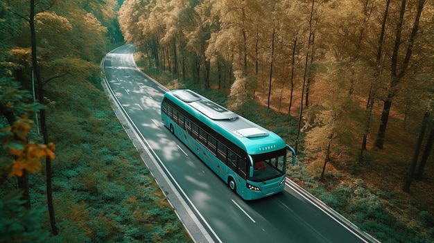 Autobusy EV na leśnych drogach Generative AI