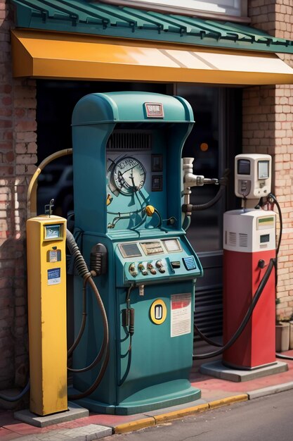 Automatyczna maszyna do tankowania stacji benzynowej, sprzęt roboczy, maszyna do ładowania stosu, automat sprzedający