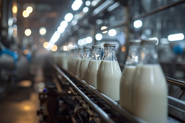 Zdjęcie automatyczne zakłady mleczarskie do pakowania i butelkowania mleka z skoncentrowaną precyzją
