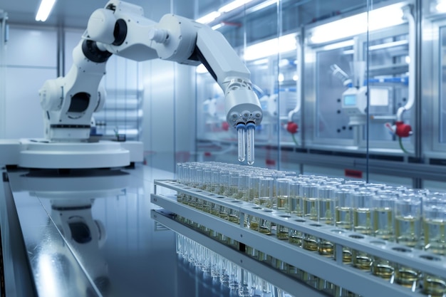Automatyczny system obsługi płynów w środowisku laboratoryjnym