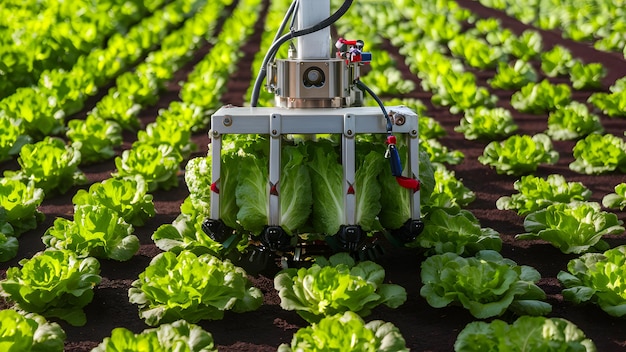 Automatyzacja w rolnictwie: zbiory sałaty pokazują nowoczesne innowacje rolnicze