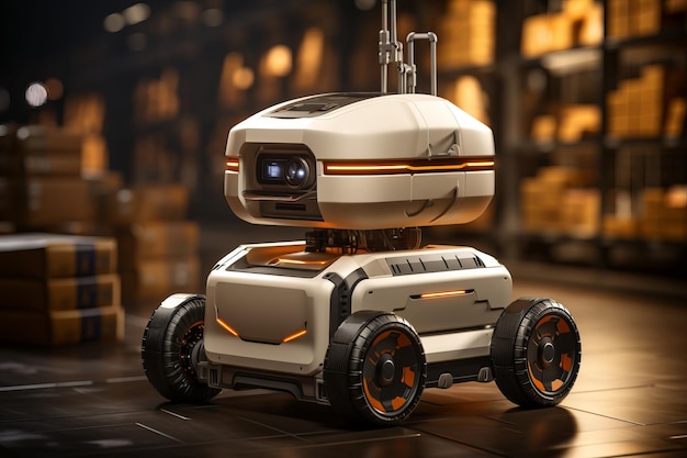 Autonomiczne dostawy robotów w magazynach z połączeniem bezprzewodowym 5g