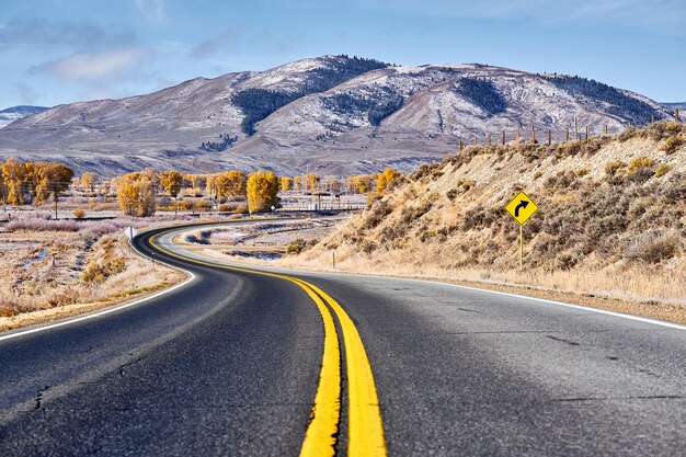 Autostrada jesienią w Colorado USA