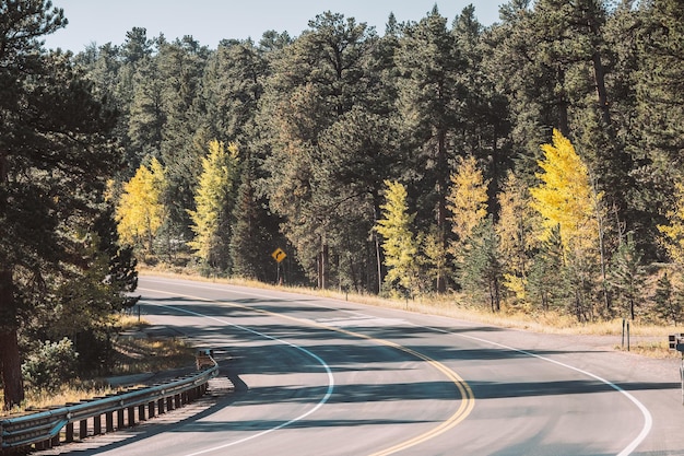 Autostrada jesienią w Colorado USA