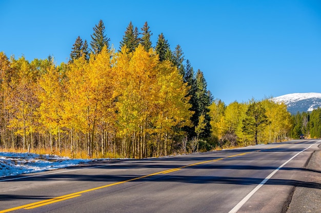 Autostrada jesienią w Colorado USA