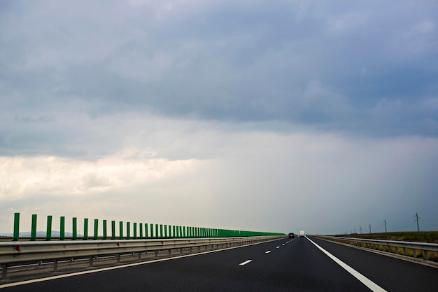 Autostrada przebiegająca przez Rumunię