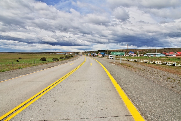 Autostrada w Patagonii w Chile