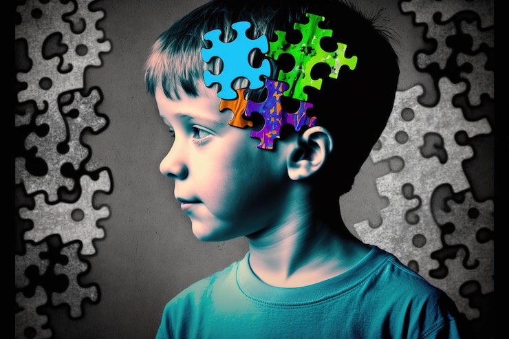 Zdjęcie autyzm dziecko z autyzmem trudności w uczeniu się specjalne potrzeby różnorodność neurologiczna rozwój dzieciństwa