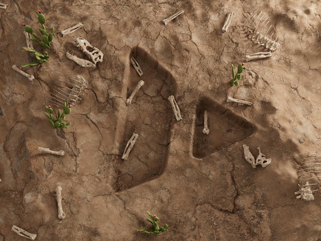 Avalanche Crypto Ground Hole Suche kopalne martwe wykopaliska Ilustracja 3D
