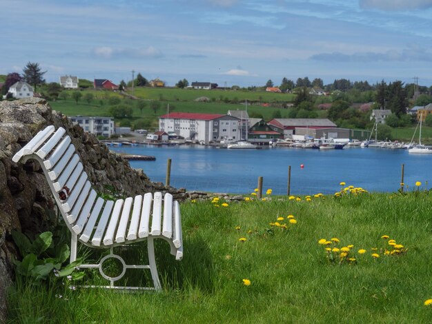 Zdjęcie avaldsnes w norwegii.