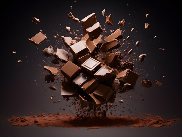awaria i eksplozja czekolady Bar Cukierki czekoladowe