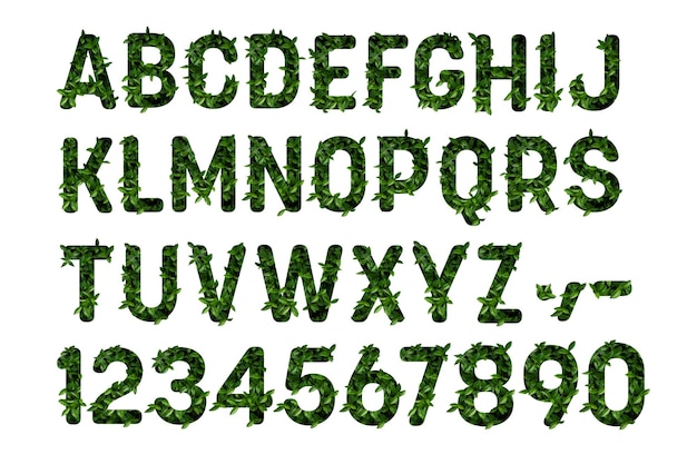Zdjęcie az zielona trawa litery alfabetu