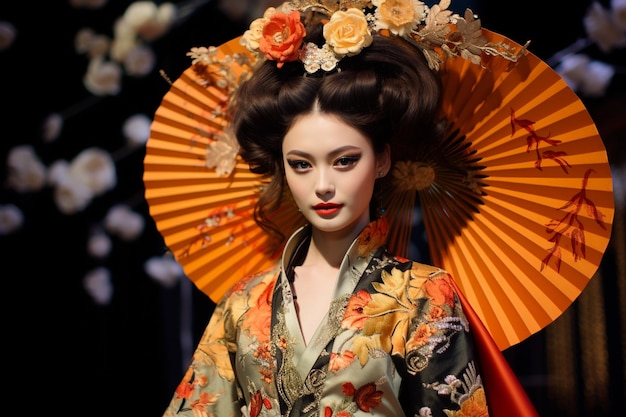 Azjatycki pokaz mody w stylu glamour z niesamowitymi kostiumami i unikalnymi projektami