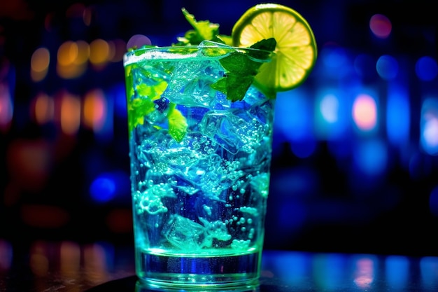 Azure Mint Citrus Splash Chłodny i smaczny odświeżający napój