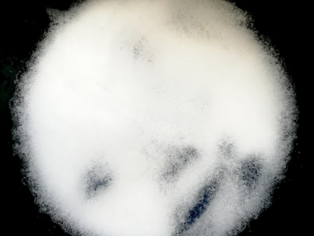 Zdjęcie bąbelki detergentu z bliska