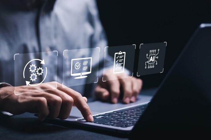 Badania finansowe Przedsiębiorca korzystający z laptopa do obliczania dochodów do płacenia podatków rządowi Płacenie podatków Wypełnianie formularza zwrotu podatkowego online do płatności Obliczenie zwrotu podatku podatki i VAT