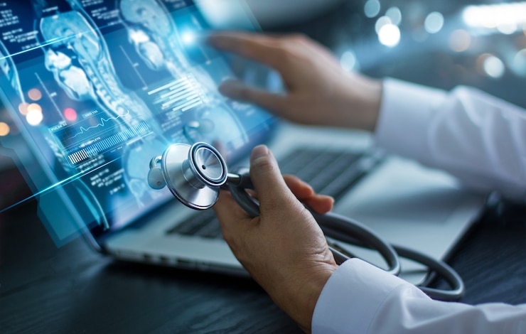 Zdjęcie badania i analizy lekarskie diagnoza sprawdzająca wynik badania mózgu pacjenta technologia medyczna