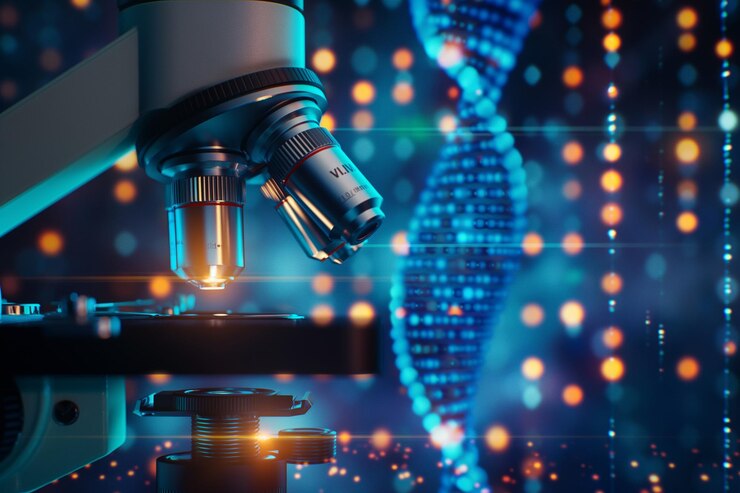 Badania medyczne laboratorium DNA nauka biotechnologia naukowiec laboratoryjny klinika medycyna chemia