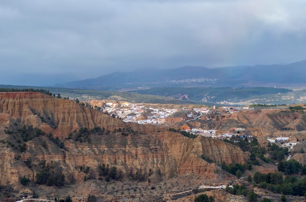 Badlands W Dolinie Rzeki Fardes W Purullena - Granada.