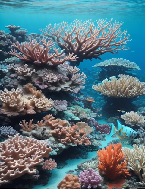 Bądź świadkiem delikatnej równowagi życia na rafie koralowej, gdzie żywe ryby i skomplikowane kształty koralowców
