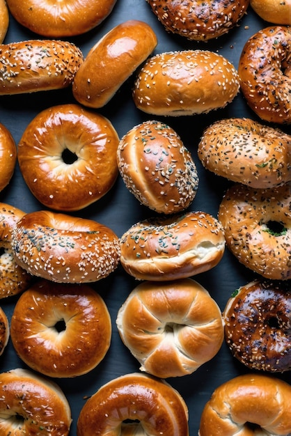 Bagel w stylu Montrealu Mniejszy słodszy gęstszy