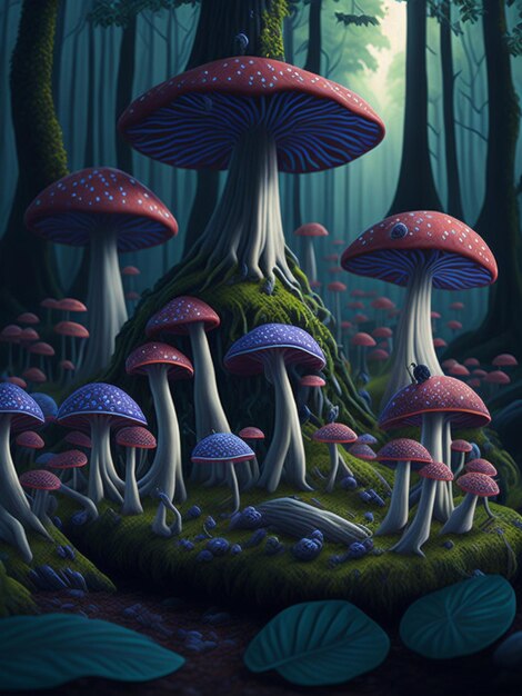 bajkowy las grzybowy