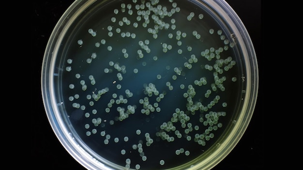 Zdjęcie bakterie w naczynia petri