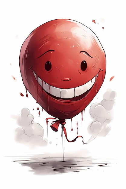 Zdjęcie balon animowany z uśmiechem