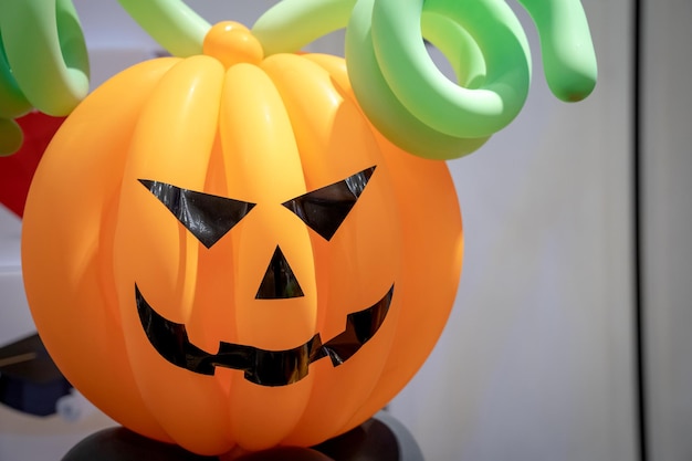 Balon Z Dyniową Twarzą Do Dekoracji Na Halloween