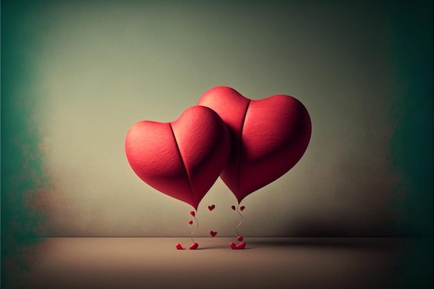 Balony w kształcie dwóch serc