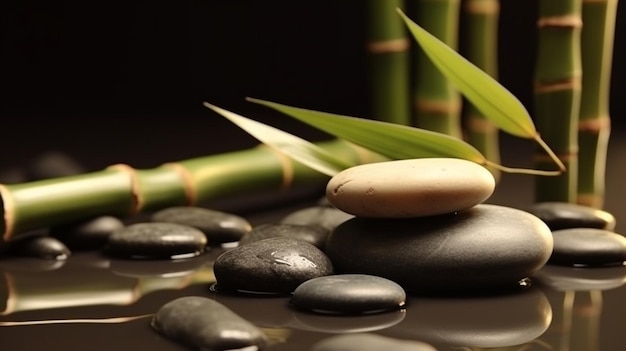 Bamboo and Stone w spa selektywnej AI generatywnej AI