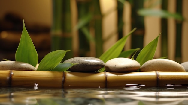 Bamboo and Stone w spa selektywnej AI generatywnej AI