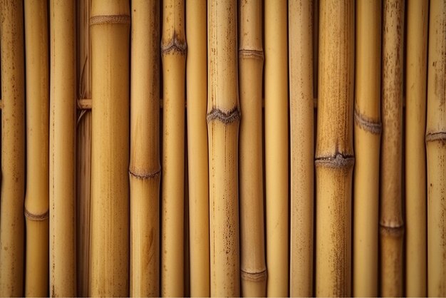 Bambusowe tło ogrodzenia utworzone za pomocą generatywnych narzędzi sztucznej inteligencji