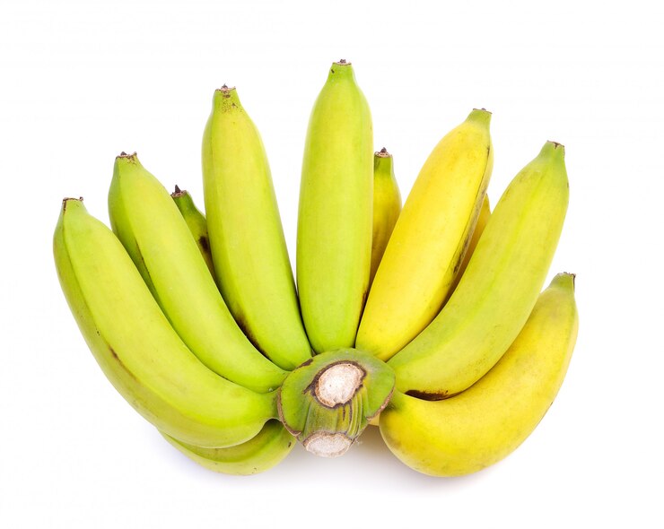 Zdjęcie banan na białym tle