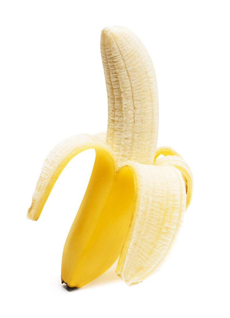 Zdjęcie banan na białym tle