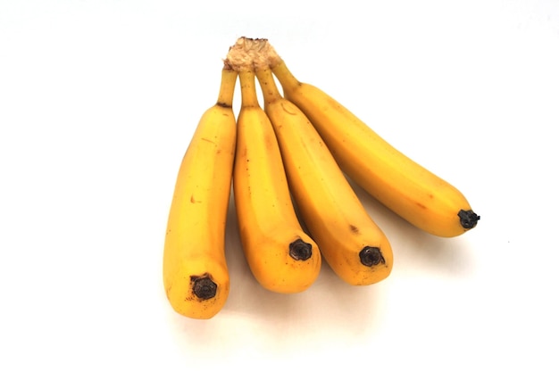 Banan owocowy białe tło zdjęcie