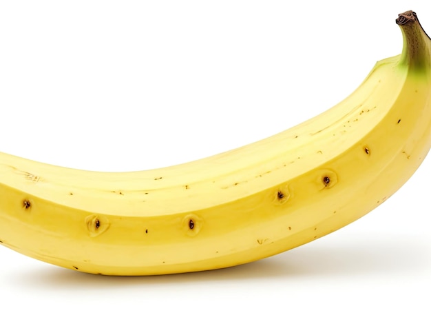 Banana na białym tle Generatywna sztuczna inteligencja