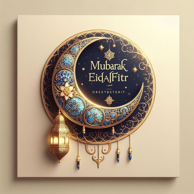 Zdjęcie baner eid al fitr wizytówka