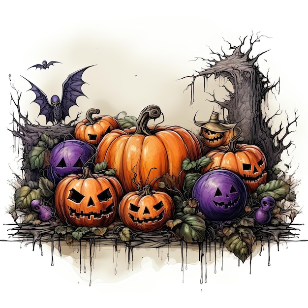 Baner ilustracyjny Halloween