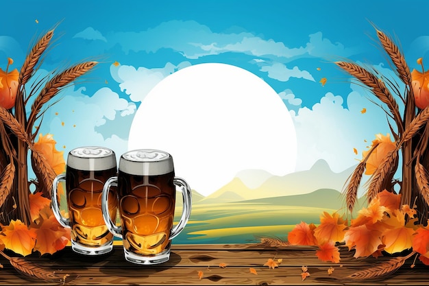 Baner tła Oktoberfestu