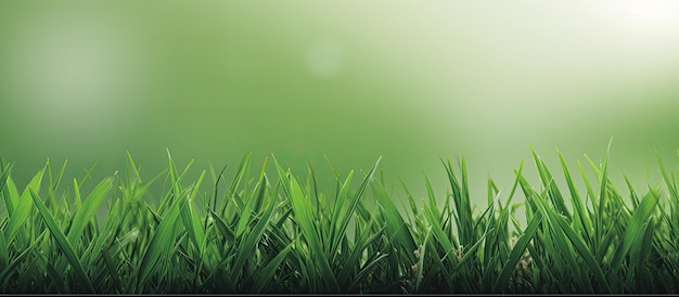 Baner z tłem odizolowanej zielonej trawy ultrarealistyczne zdjęcie ar 167