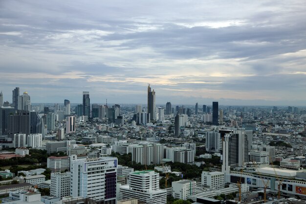 Bangkok Stolica Tajlandia Z Wysokim Budynkiem Od Odgórnego Widoku