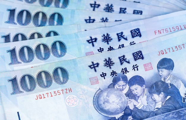 Zdjęcie banknot 1000 nowych dolarów tajwańskich