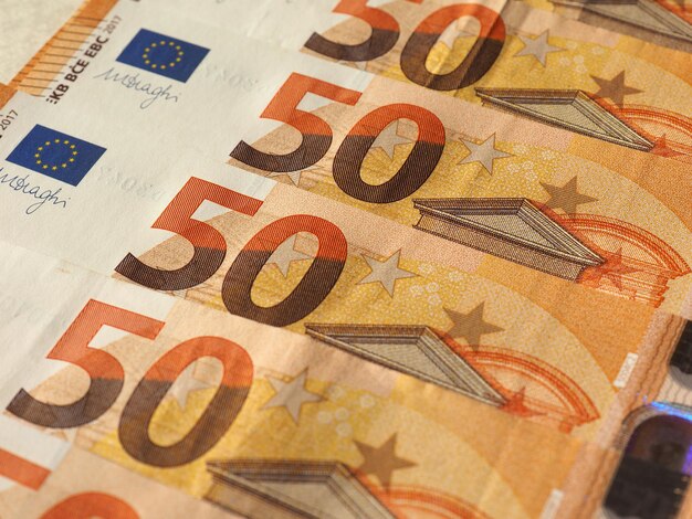 Banknoty Euro Unia Europejska