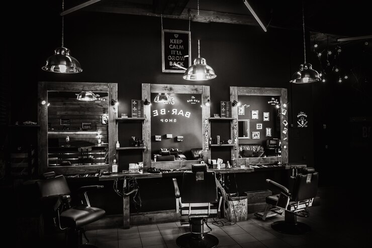 Bar ber shop vintage wnętrze