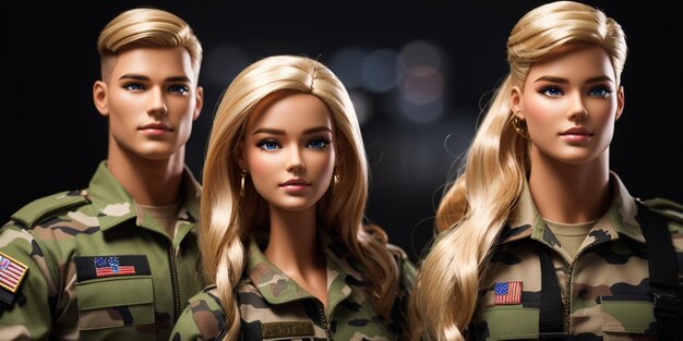 Barbie i Ken w wojsku